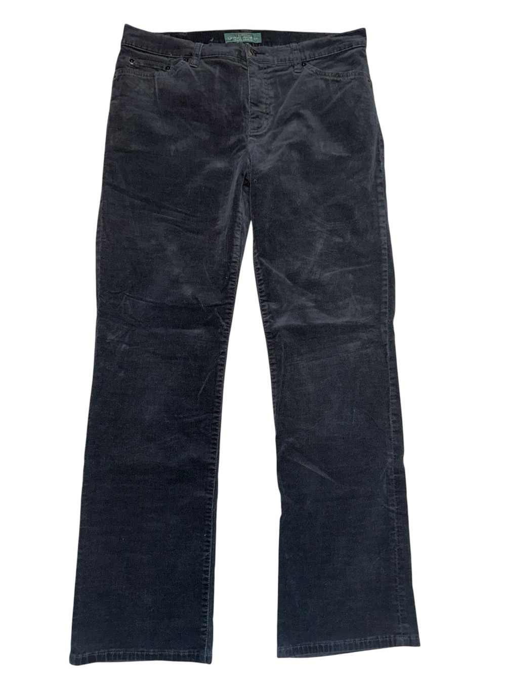 Lauren Ralph Lauren Women’s 12 Black Corduroy Classic Straight Leg Pants